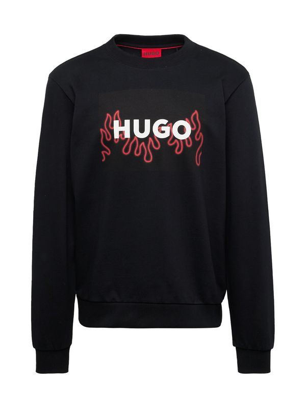 HUGO HUGO Majica 'Duragol_U241'  živo rdeča / črna / pegasto črna / bela