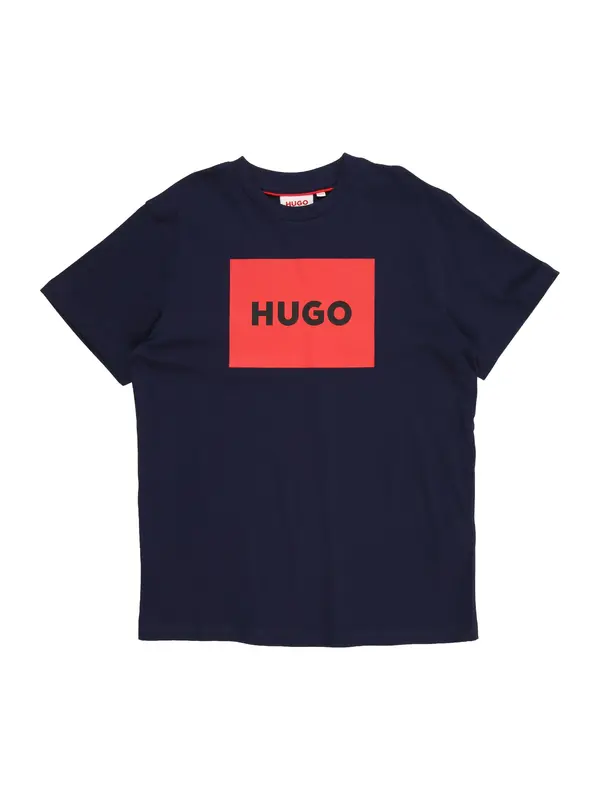 HUGO HUGO Majica  marine / krvavo rdeča / črna