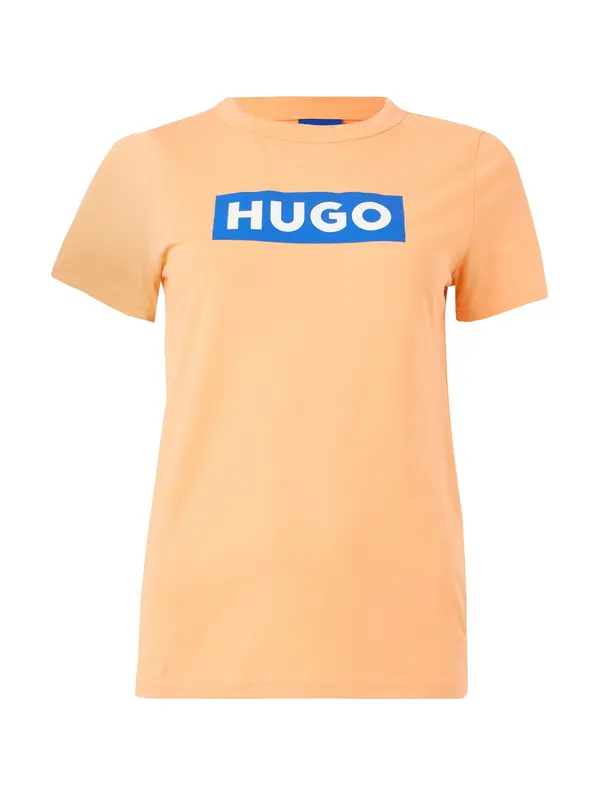 HUGO HUGO Majica  modra / marelica / bela