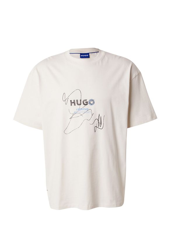 HUGO HUGO Majica 'Nabion'  modra / črna / bela