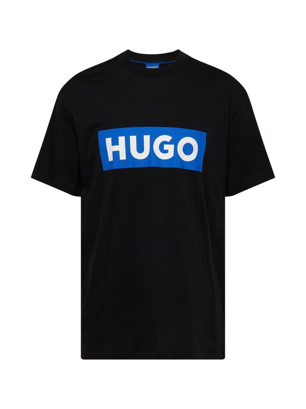 HUGO HUGO Majica 'Nico'  azur / črna / bela