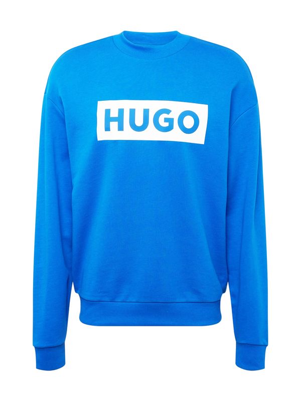 HUGO HUGO Majica 'Niero'  kraljevo modra / bela