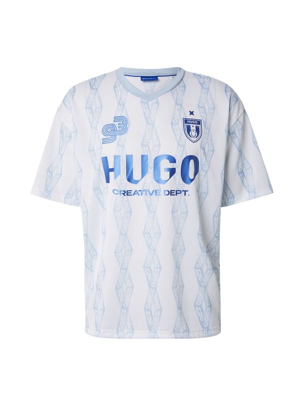 HUGO HUGO Majica 'Notbal'  modra / svetlo modra / bela