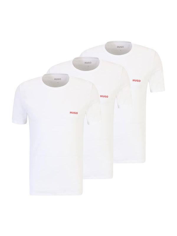 HUGO HUGO Majica  rdeča / bela