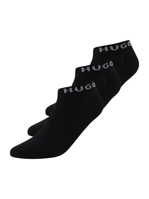 HUGO HUGO Nogavice  črna / bela