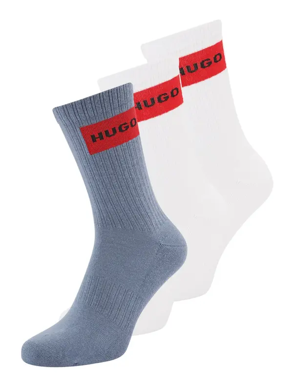 HUGO HUGO Nogavice  modra / rdeča / črna / bela