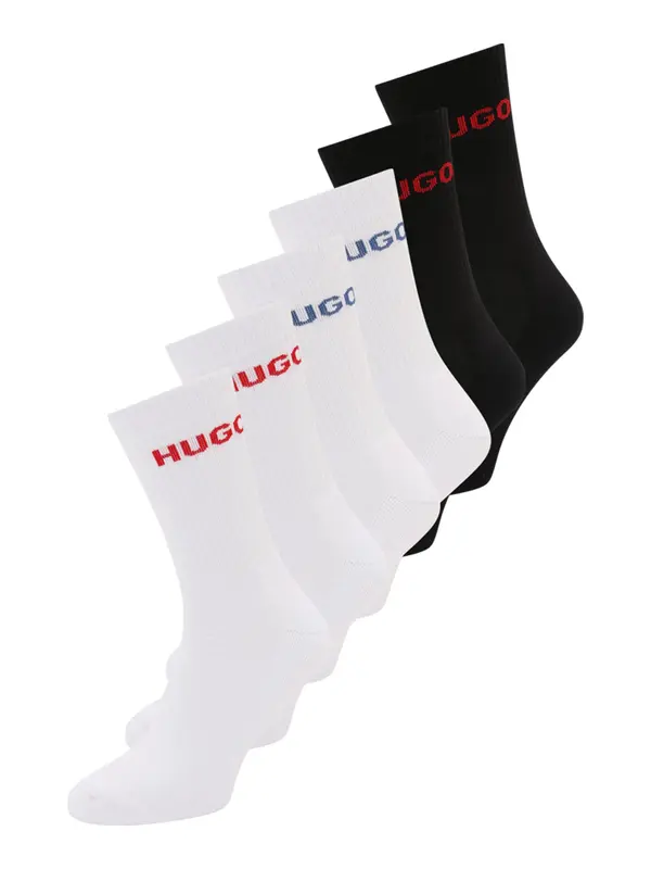HUGO HUGO Nogavice  modra / rdeča / črna / bela