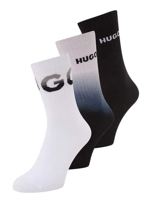 HUGO HUGO Nogavice  mornarska / safir / črna / bela