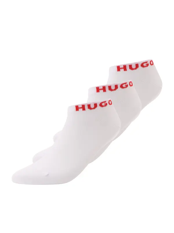 HUGO HUGO Nogavice  rdeča / bela