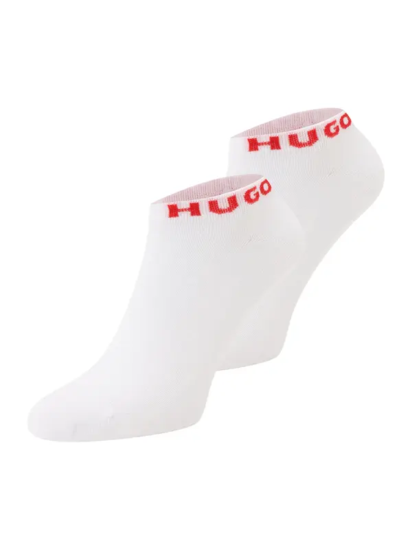 HUGO HUGO Nogavice  rdeča / bela
