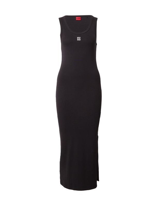 HUGO HUGO Obleka 'Nalimera'  črna / bela