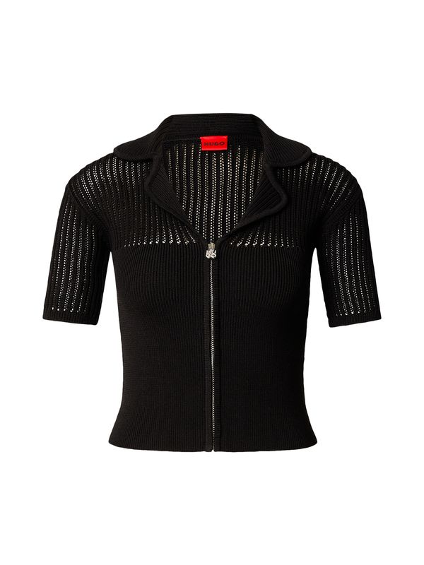 HUGO HUGO Pletena jopa 'Sobin'  črna