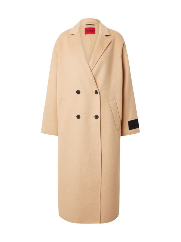 HUGO HUGO Prehoden plašč 'Maneka-1'  svetlo bež / črna