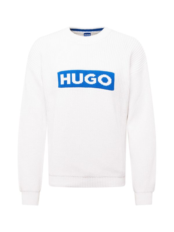 HUGO HUGO Pulover 'Seylo'  modra / bela