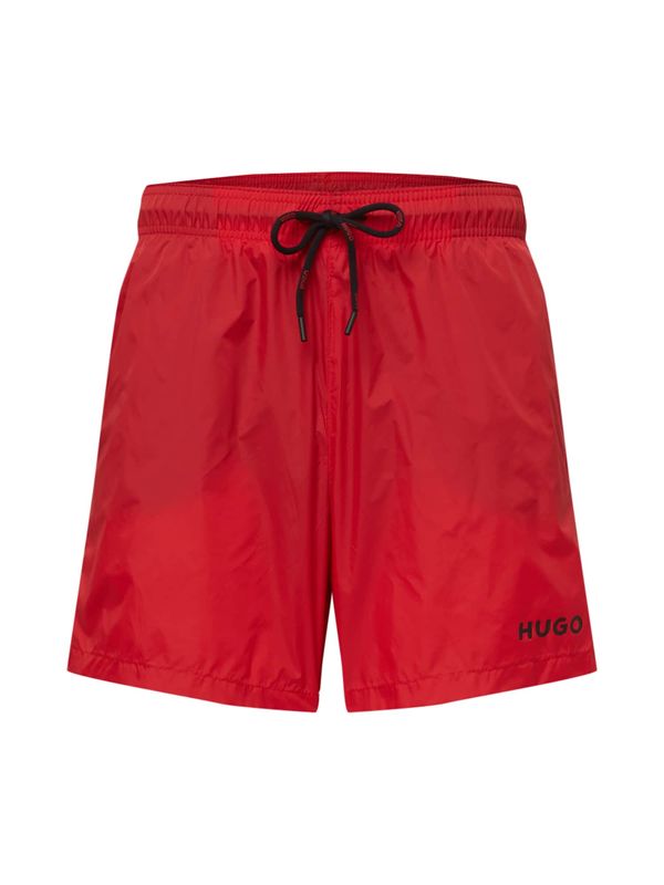HUGO Red HUGO Red Kratke kopalne hlače 'Haiti'  rdeča / črna