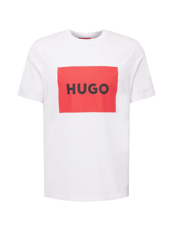 HUGO Red HUGO Red Majica 'Dulive222'  rdeča / črna / bela