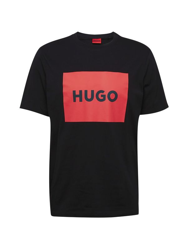 HUGO Red HUGO Red Majica 'Dulive222'  svetlo rdeča / črna