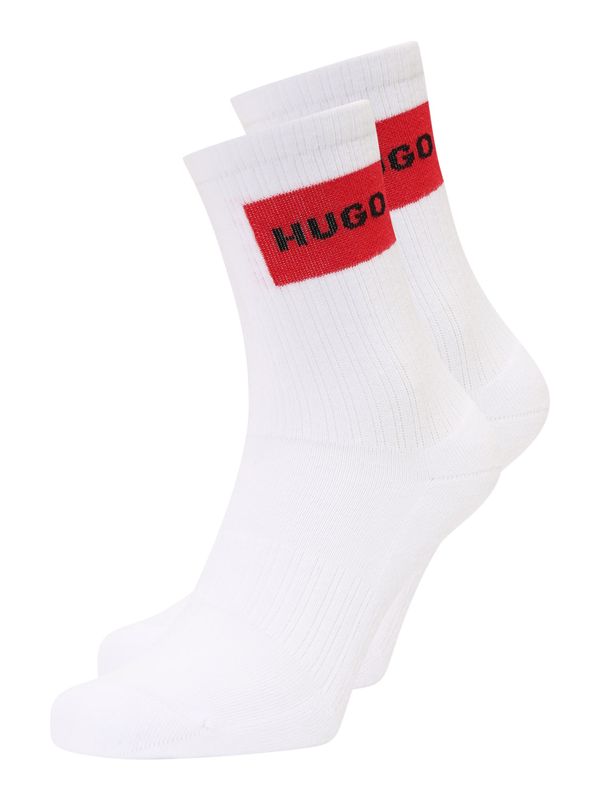 HUGO Red HUGO Red Nogavice  ognjeno rdeča / črna / bela
