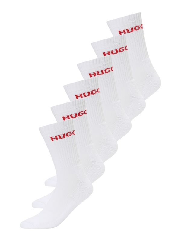 HUGO Red HUGO Red Nogavice  rdeča / bela