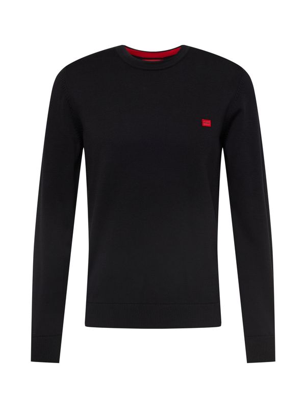 HUGO Red HUGO Red Pulover 'San Cassius'  rdeča / črna