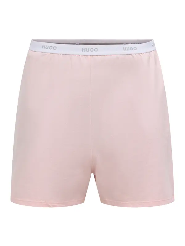 HUGO HUGO Spodnji del pižame  rosé / bela