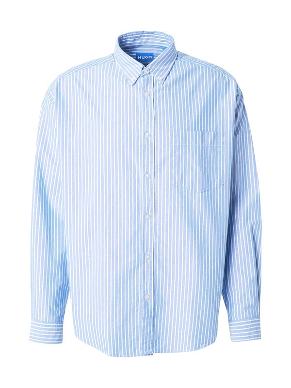 HUGO HUGO Srajca 'Ebill'  svetlo modra / bela