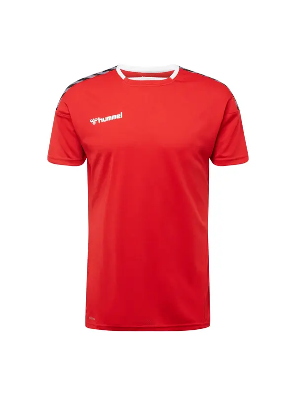 Hummel Hummel Funkcionalna majica 'Authentic'  bazaltno siva / živo rdeča / črna / bela