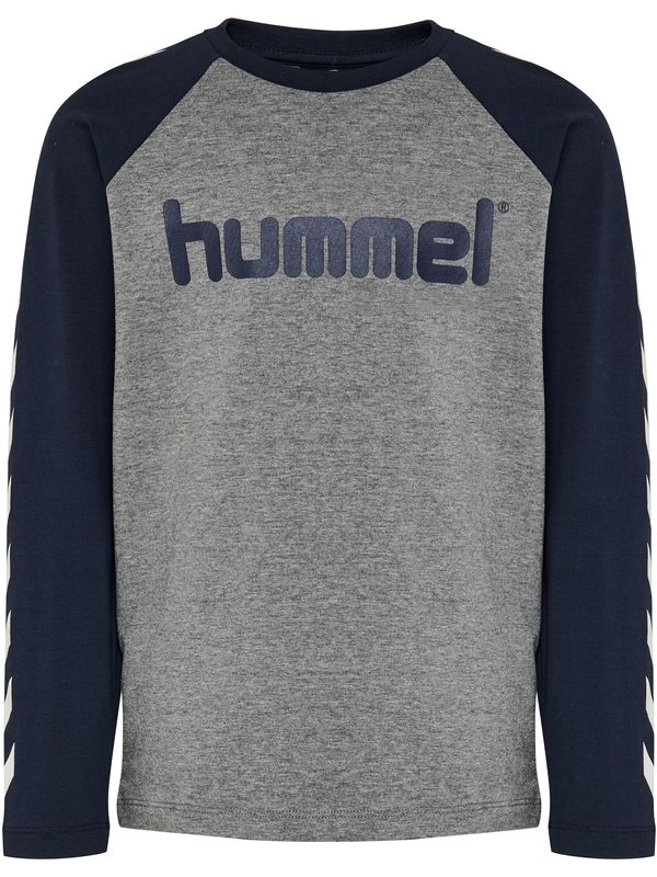 Hummel Hummel Funkcionalna majica  mornarska / pegasto siva / bela