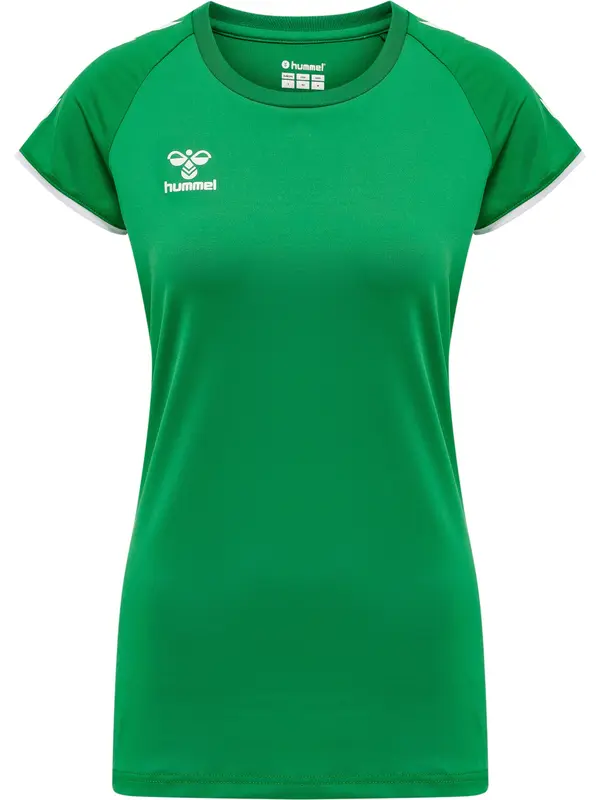 Hummel Hummel Funkcionalna majica  travnato zelena / bela