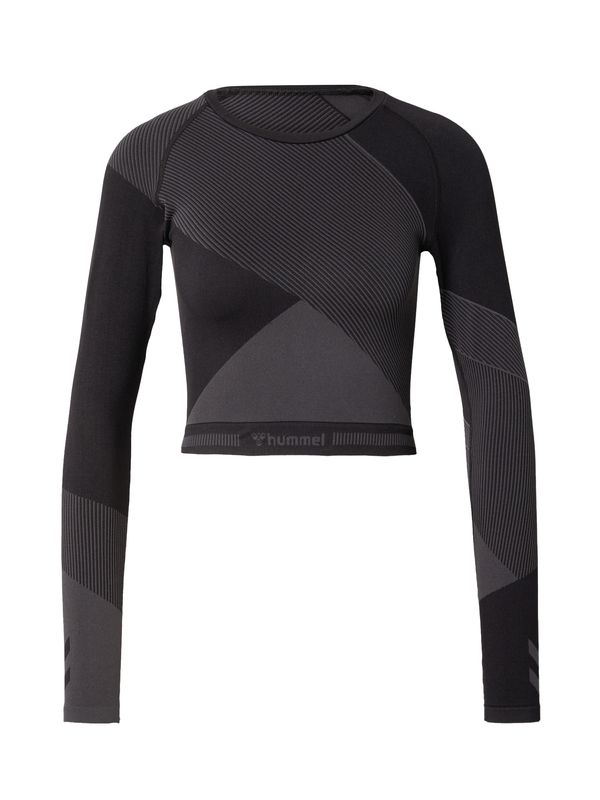 Hummel Hummel Funkcionalna majica 'UNITY'  pegasto siva / črna