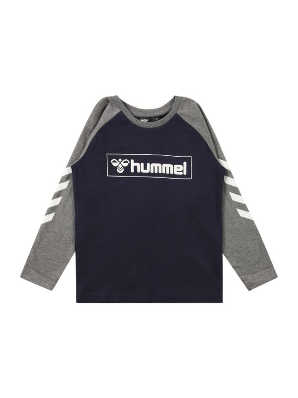 Hummel Hummel Majica  mornarska / siva / bela