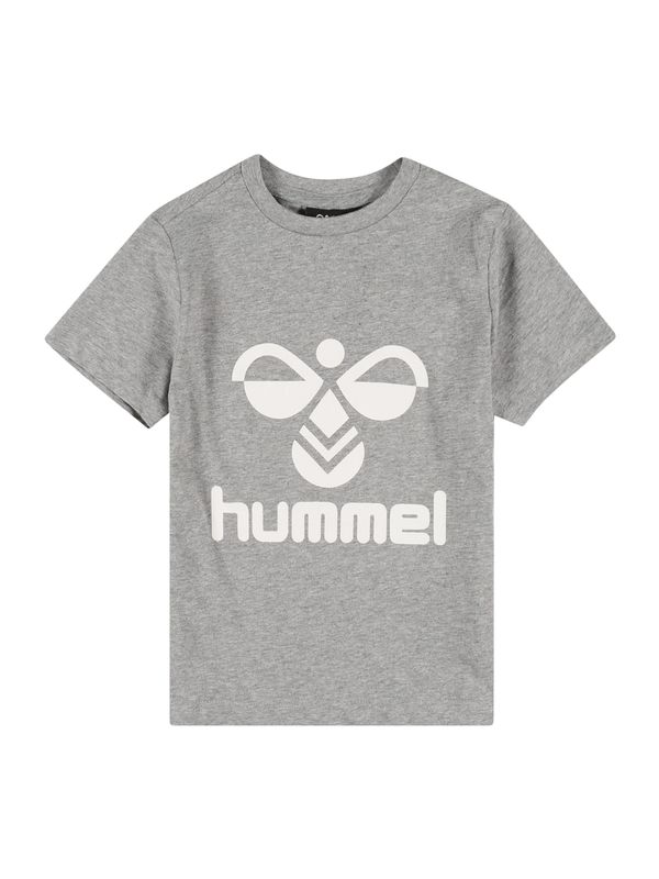 Hummel Hummel Majica 'Tres'  pegasto siva / bela