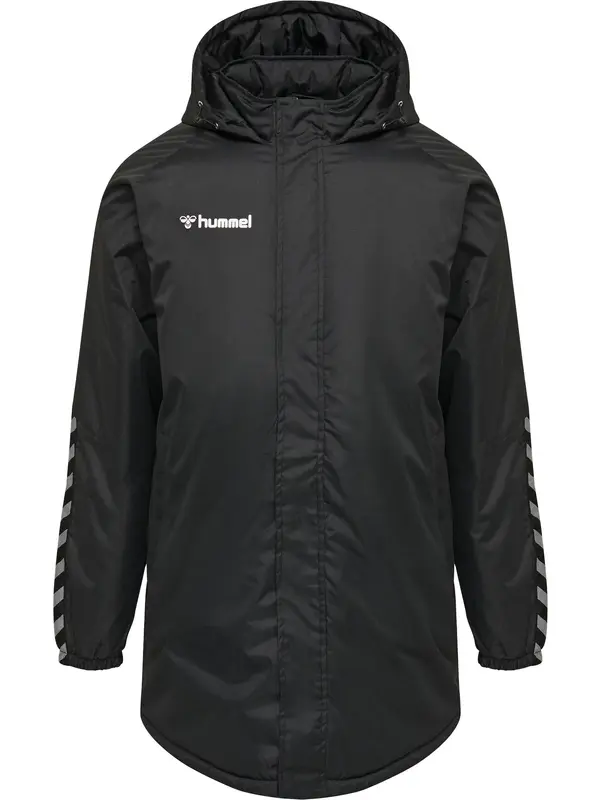 Hummel Hummel Športna jakna 'Authentic'  pegasto siva / črna / bela