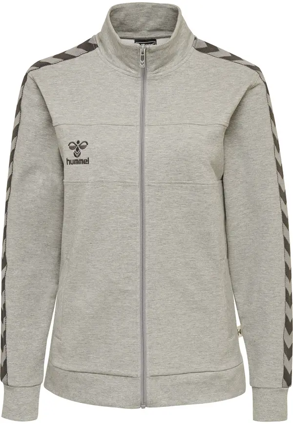 Hummel Hummel Športna jakna 'Move Classic'  pegasto siva / črna