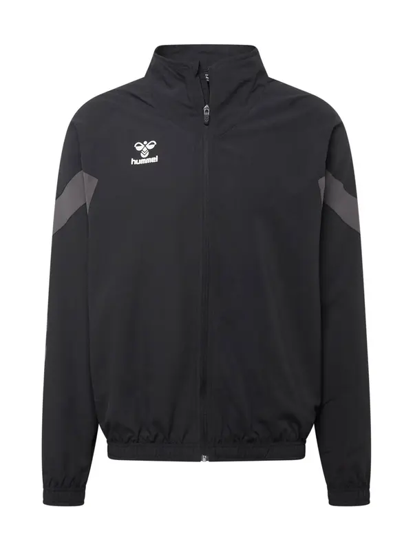Hummel Hummel Športna jakna 'Travel'  siva / črna / bela