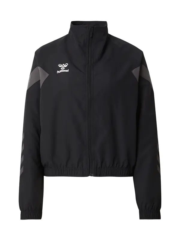 Hummel Hummel Športna jakna 'Travel'  temno siva / črna / bela