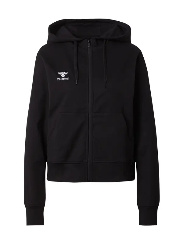 Hummel Hummel Športna jopa na zadrgo 'GO 2.0'  črna / bela