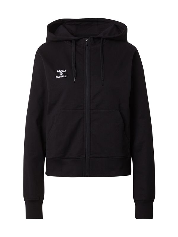 Hummel Hummel Športna jopa na zadrgo 'GO 2.0'  črna / bela