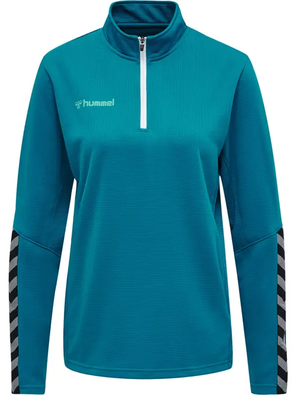 Hummel Hummel Športna majica 'Authentic'  cijansko modra / siva / črna