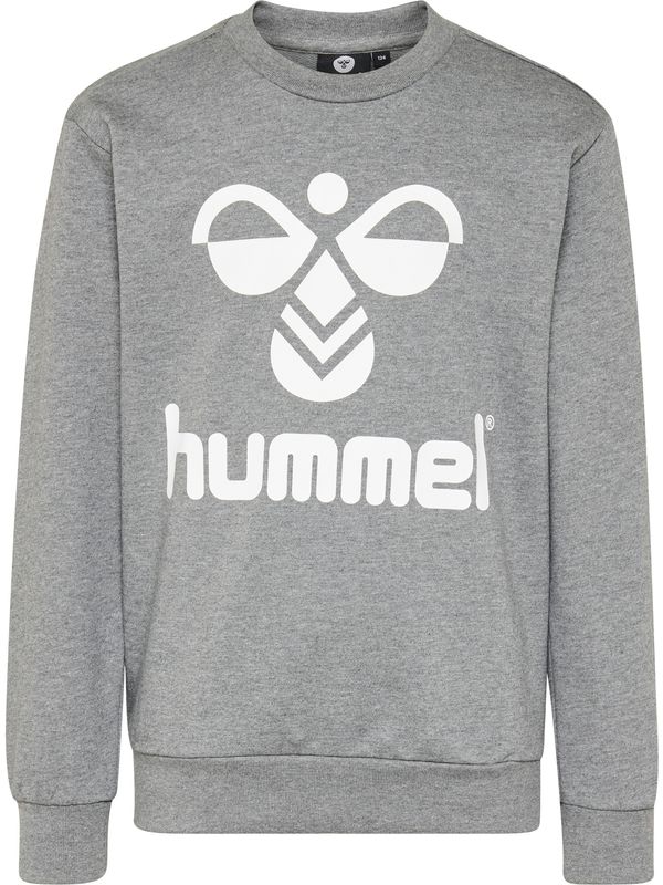 Hummel Hummel Športna majica 'Dos'  pegasto siva / bela