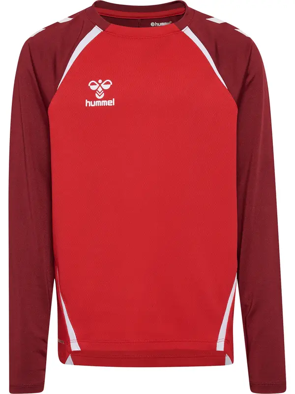 Hummel Hummel Športna majica 'Lead 2.0'  rdeča / temno rdeča / bela