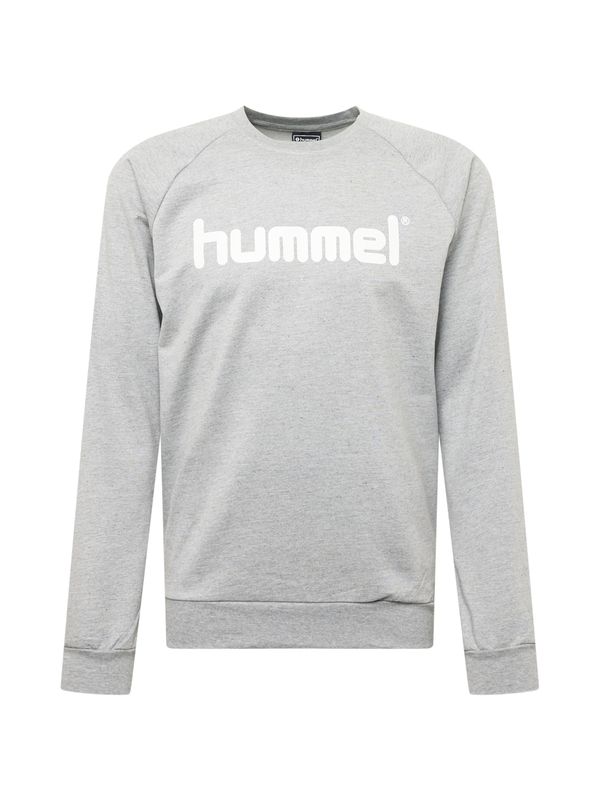 Hummel Hummel Športna majica  pegasto siva / bela