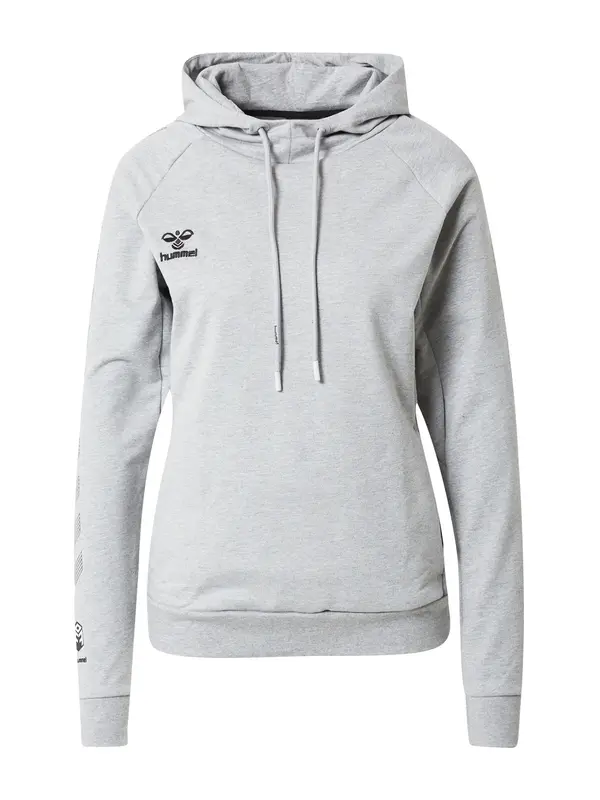 Hummel Hummel Športna majica  pegasto siva / črna