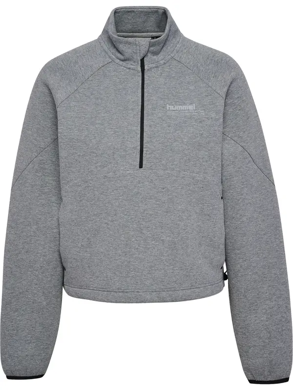 Hummel Hummel Športna majica 'Tech Fleece'  pegasto siva
