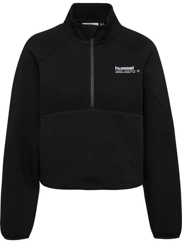 Hummel Hummel Športna majica 'Tech Fleece'  siva / črna / bela