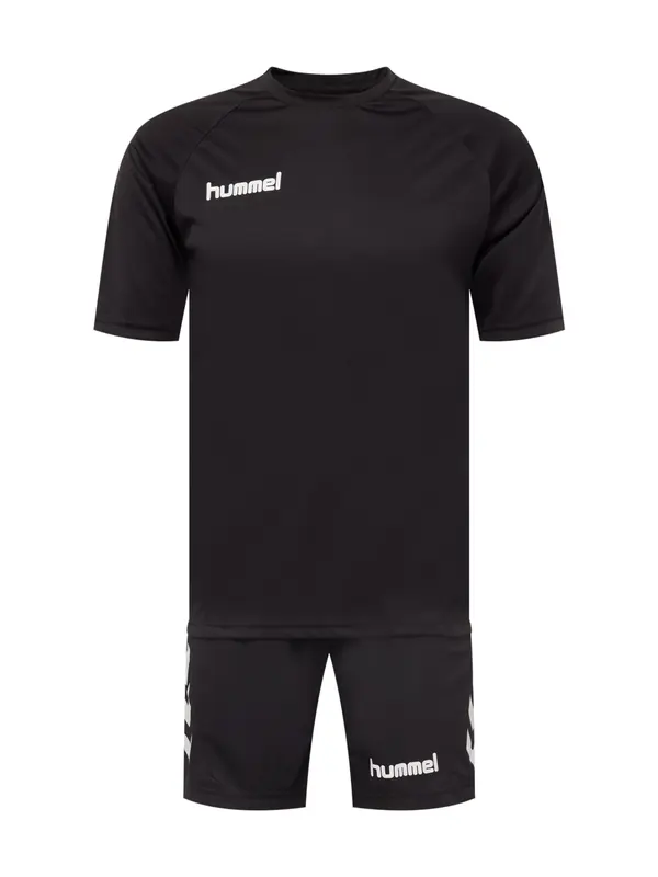Hummel Hummel Športna trenirka  črna / bela