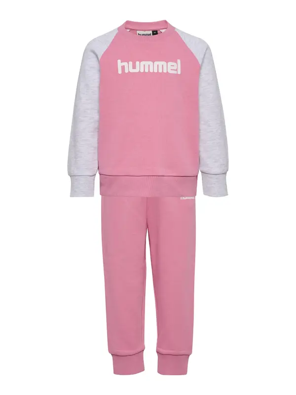 Hummel Hummel Športna trenirka  svetlo siva / svetlo roza / bela