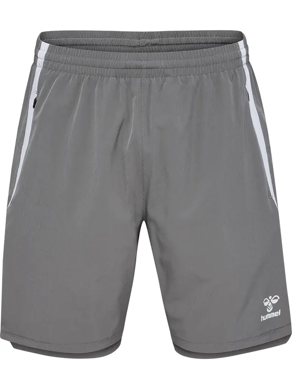 Hummel Hummel Športne hlače 'Lead 2.0'  siva / bela