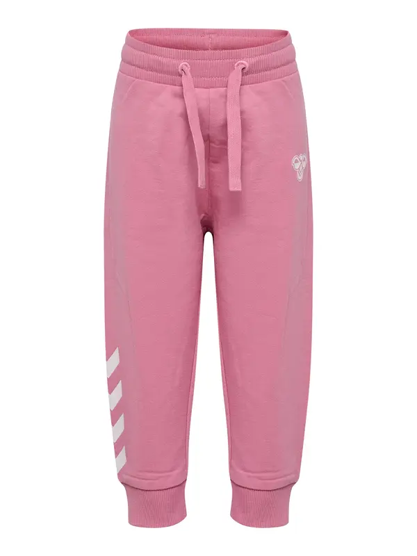 Hummel Hummel Športne hlače  svetlo roza / bela