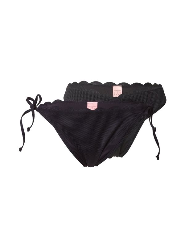 Hunkemöller Hunkemöller Bikini hlačke 'Scallop'  črna